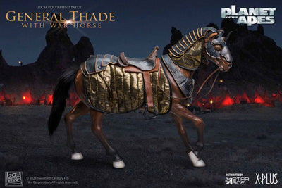 Planet of the Apes Statue General Thade with Horse 30cm - Scale Statue - Star Ace - Hobby Figures UK