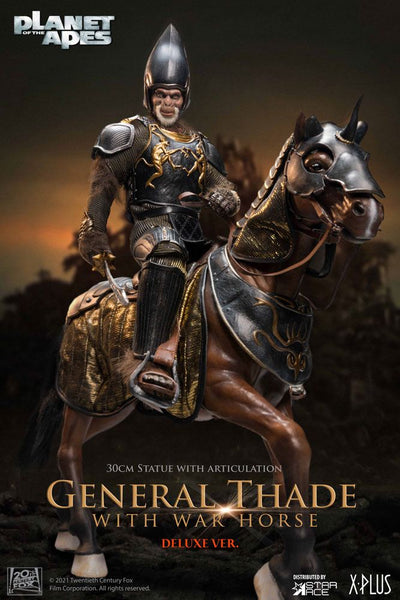 Planet of the Apes Statue General Thade with Horse 30cm - Scale Statue - Star Ace - Hobby Figures UK