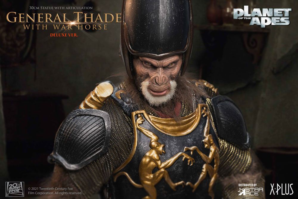 Planet of the Apes Statue General Thade with Horse 30cm - Scale Statue - Star Ace - Hobby Figures UK