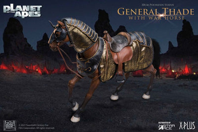 Planet of the Apes Statue General Thade with Horse 30cm - Scale Statue - Star Ace - Hobby Figures UK