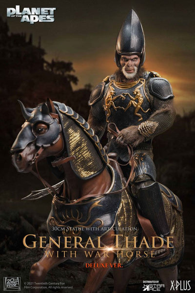 Planet of the Apes Statue General Thade with Horse 30cm - Scale Statue - Star Ace - Hobby Figures UK