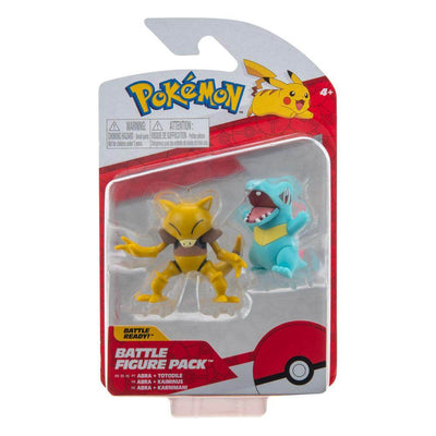 Pokémon Battle Figure 2-Pack Totodile & Abra 5cm - Mini Figures - Jazwares - Hobby Figures UK