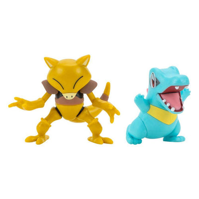 Pokémon Battle Figure 2-Pack Totodile & Abra 5cm - Mini Figures - Jazwares - Hobby Figures UK