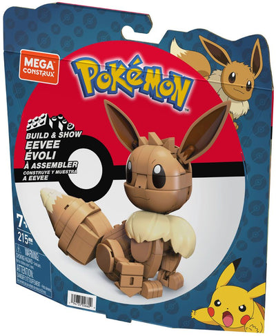Pokémon Mega Construx Construction Set Build & Show Eevee 13cm - Construction Kit - Mattel - Hobby Figures UK