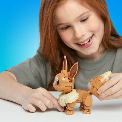 Pokémon Mega Construx Construction Set Build & Show Eevee 13cm - Construction Kit - Mattel - Hobby Figures UK