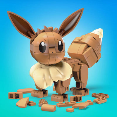 Pokémon Mega Construx Construction Set Build & Show Eevee 13cm - Construction Kit - Mattel - Hobby Figures UK