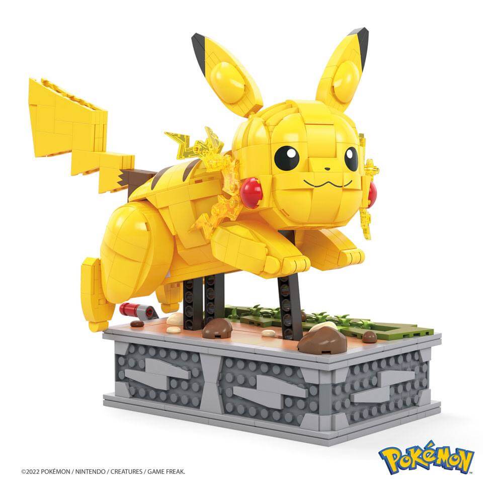 Pokémon Mega Construx Construction Set Motion Pikachu 22cm - Construction Kit - Mattel - Hobby Figures UK