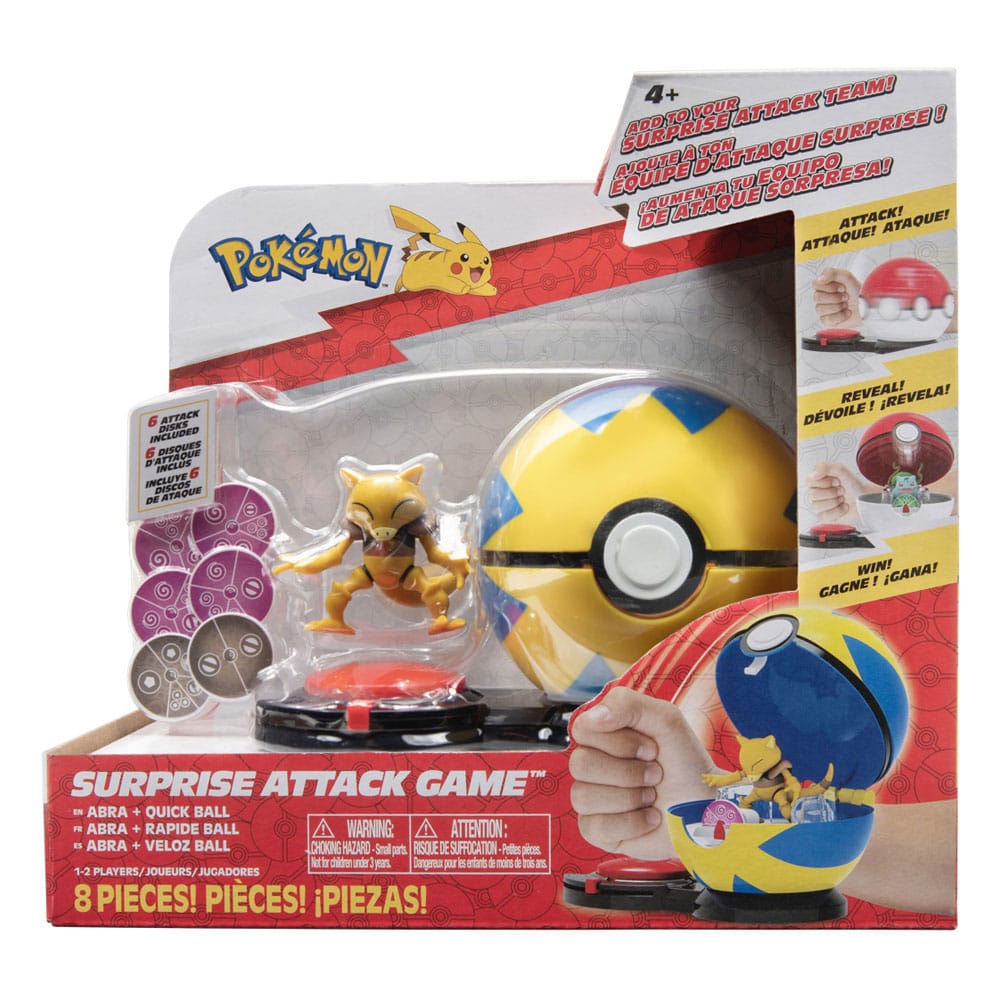 Pokémon Clip'n'Go Poké Balls Abra & Poké Ball - Mini Figures - Jazwares - Hobby Figures UK