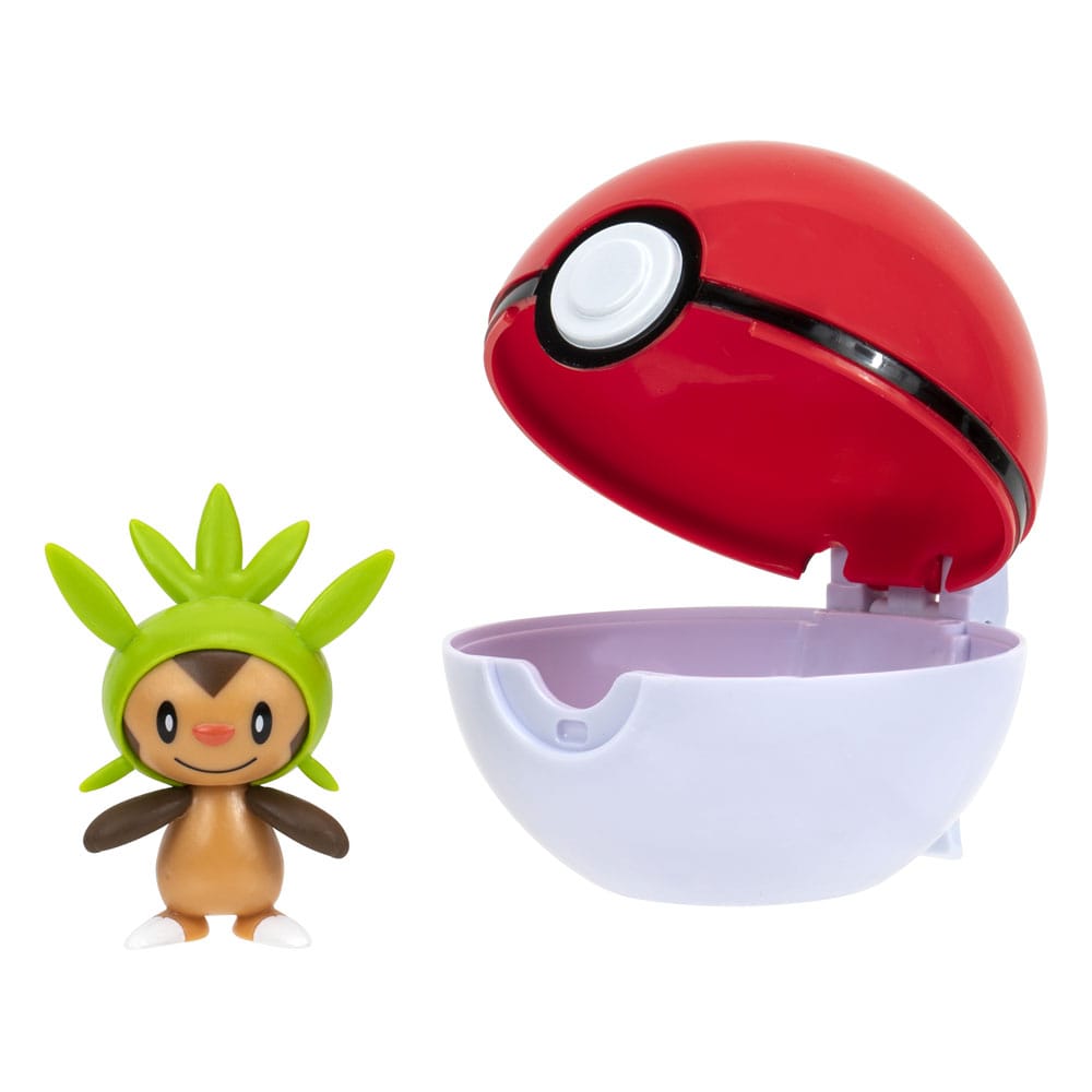 Pokémon Clip'n'Go Poké Balls Chespin & Poké Ball - Mini Figures - Jazwares - Hobby Figures UK