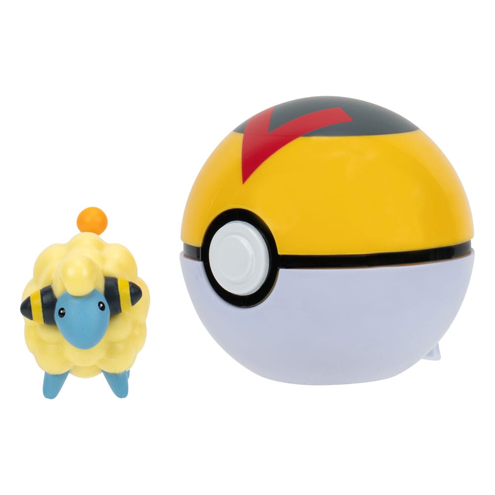 Pokémon Clip'n'Go Poké Balls Mareep & Poké Ball - Mini Figures - Jazwares - Hobby Figures UK