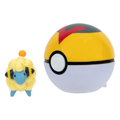 Pokémon Clip'n'Go Poké Balls Mareep & Poké Ball - Mini Figures - Jazwares - Hobby Figures UK
