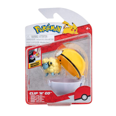 Pokémon Clip'n'Go Poké Balls Mareep & Poké Ball - Mini Figures - Jazwares - Hobby Figures UK