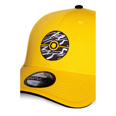 Pokemon Curved Bill Cap Pokeball Yellow - Apparel & Accessories - Difuzed - Hobby Figures UK