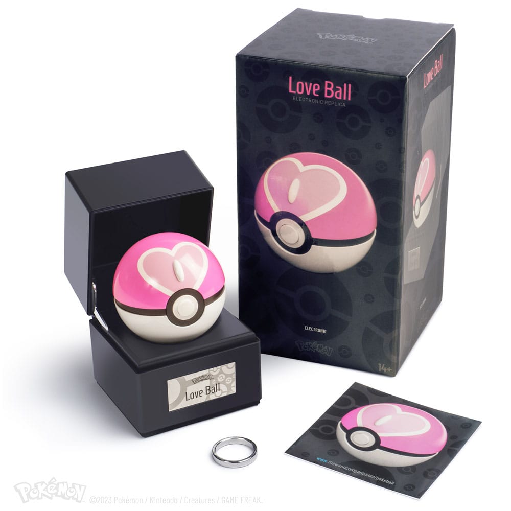Pokémon Diecast Replica Love Ball - Scale Statue - Wand Company - Hobby Figures UK