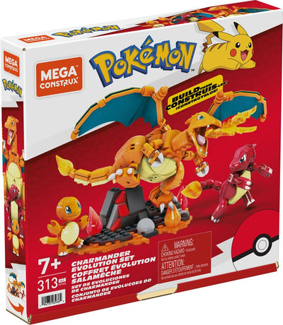 Pokémon Mega Construx Construction Set Charmander Evolution Set - Construction Kit - Mattel - Hobby Figures UK