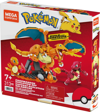 Pokémon Mega Construx Construction Set Charmander Evolution Set - Construction Kit - Mattel - Hobby Figures UK