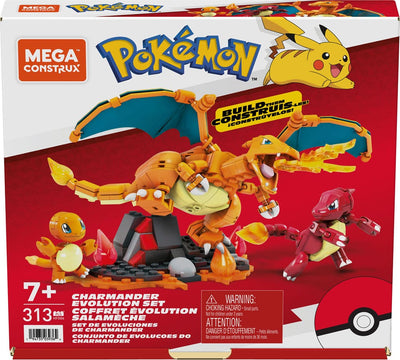 Pokémon Mega Construx Construction Set Charmander Evolution Set - Construction Kit - Mattel - Hobby Figures UK