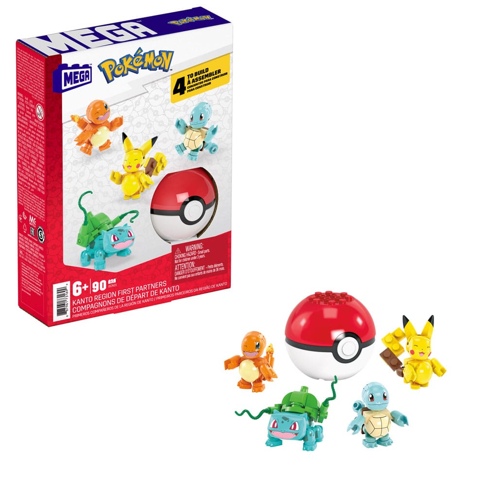 Pokémon Mega Construx Construction Set Kanto Partners - Hobby Figures