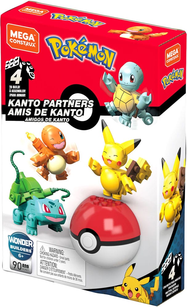 Pokémon Mega Construx Construction Set Kanto Partners - Hobby Figures