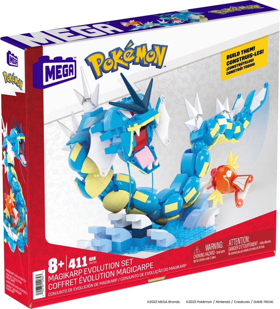 Pokémon Mega Construx Construction Set Magikarp Evolution – Hobby Figures