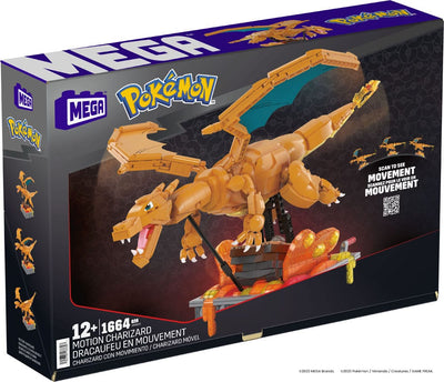 Pokémon Mega Construx Construction Set Motion Charizard 30cm - Construction Kit - Mattel - Hobby Figures UK