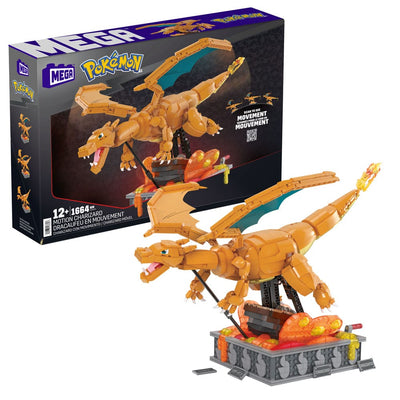 Pokémon Mega Construx Construction Set Motion Charizard 30cm - Construction Kit - Mattel - Hobby Figures UK