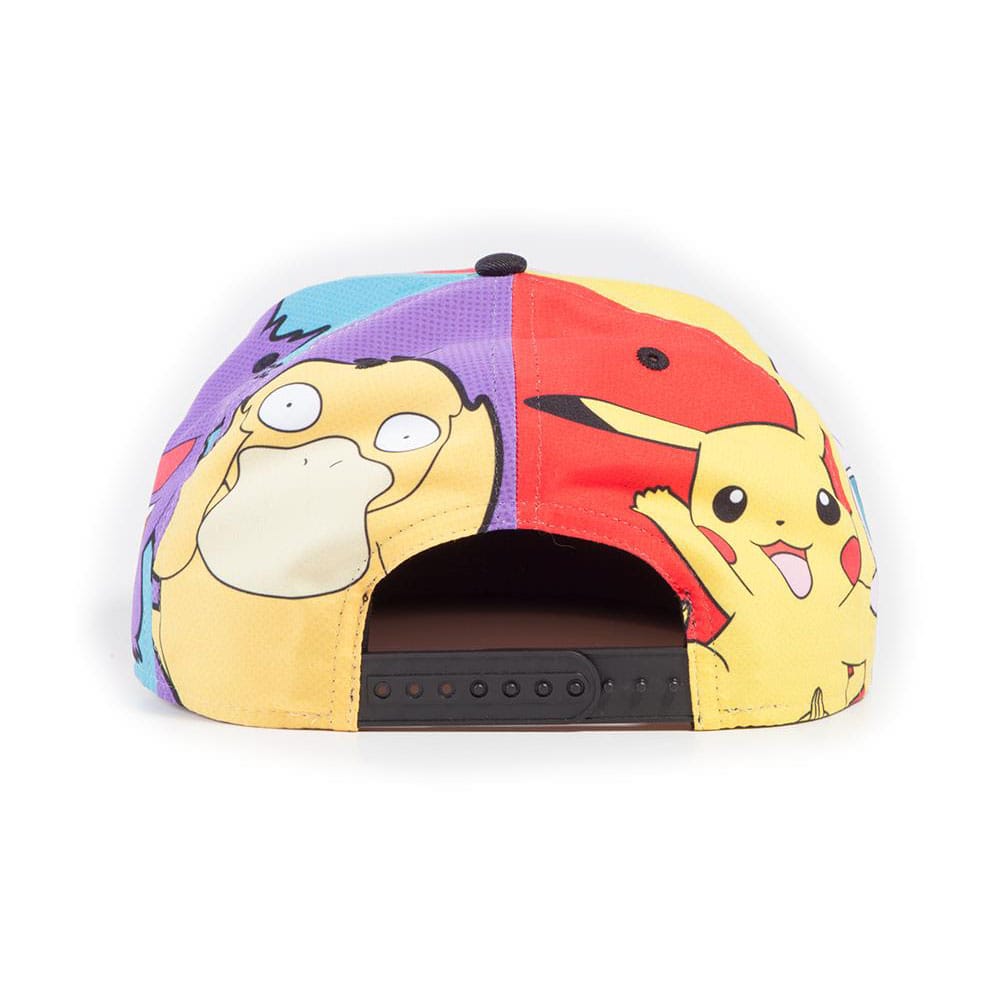 Pokemon Snapback Cap Multi Pop Art - Apparel & Accessories - Difuzed - Hobby Figures UK