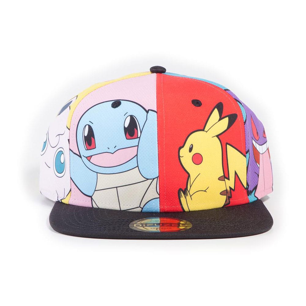 Pokemon Snapback Cap Multi Pop Art - Apparel & Accessories - Difuzed - Hobby Figures UK