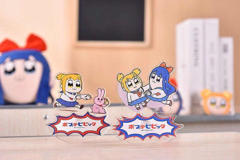 Pop Team Epic GoodSmile Moment Rocking Acrylic Stand Popuko & Pipmi 12cm - Mini Figures - Good Smile Company - Hobby Figures UK