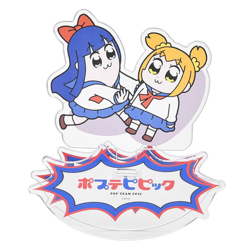 Pop Team Epic GoodSmile Moment Rocking Acrylic Stand Popuko & Pipmi 12cm - Mini Figures - Good Smile Company - Hobby Figures UK