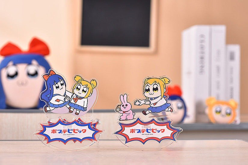 Pop Team Epic GoodSmile Moment Rocking Acrylic Stand Popuko & Pipmi 12cm - Mini Figures - Good Smile Company - Hobby Figures UK