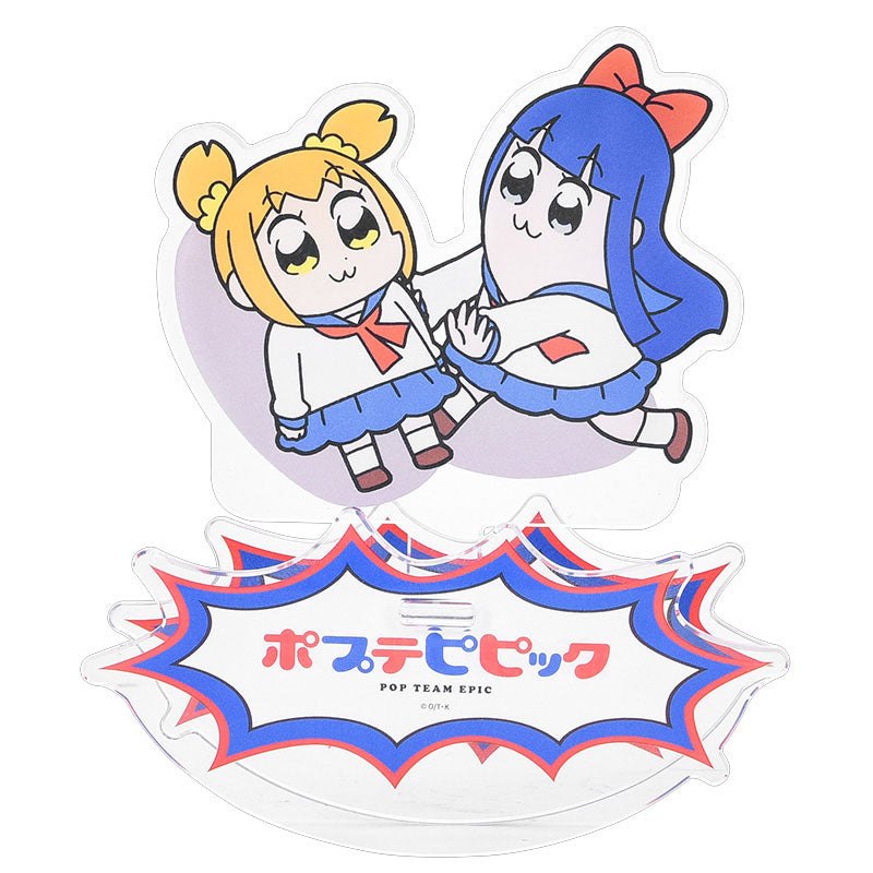 Pop Team Epic GoodSmile Moment Rocking Acrylic Stand Popuko & Pipmi 12cm - Mini Figures - Good Smile Company - Hobby Figures UK