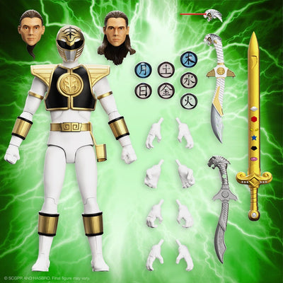 Power Rangers Ultimates Action Figure White Ranger 18cm - Action Figures - Super7 - Hobby Figures UK