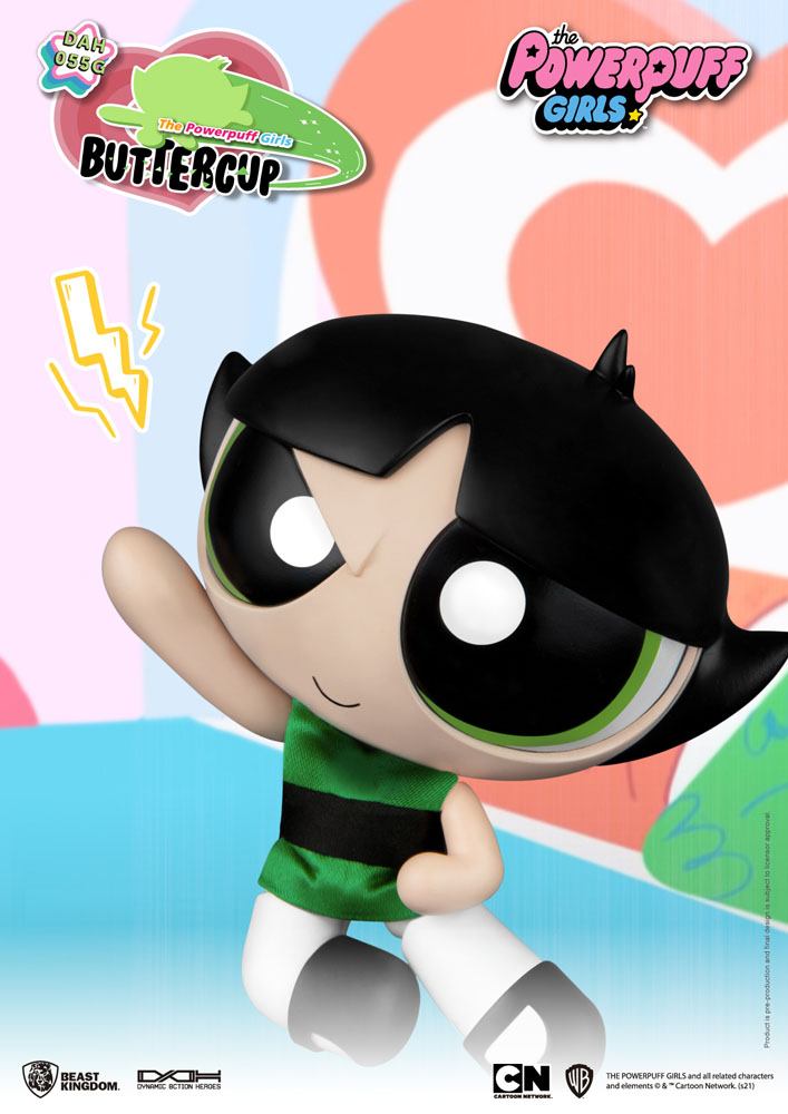 Powerpuff Girls Dynamic 8ction Heroes Action Figure 1/9 Buttercup 14cm - Action Figures - Beast Kingdom Toys - Hobby Figures UK