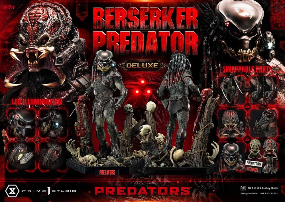 Predators Statue Berserker Predator Deluxe Bonus Version – Hobby Figures