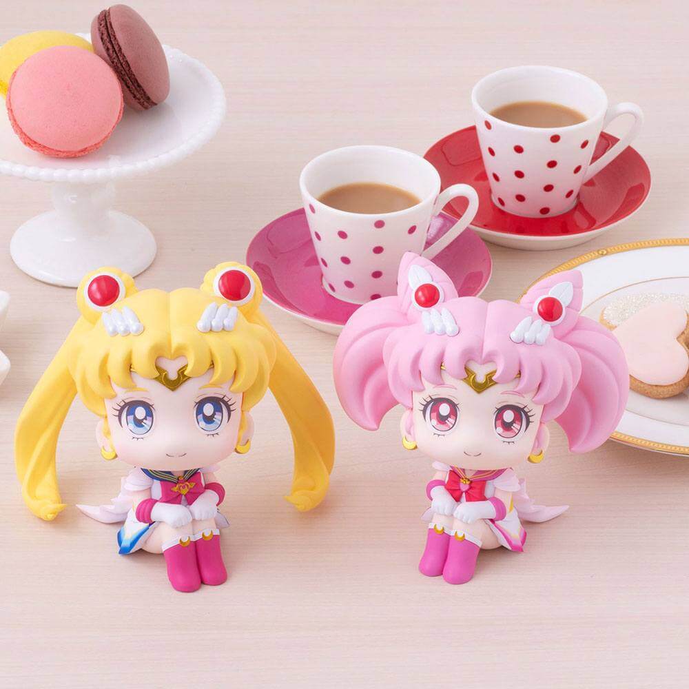 Pretty Guardian Sailor Moon Look Up PVC Statues Super Sailor Moon & Super Sailor Chibi Moon Limited Ver. 11cm - Mini Figures - Megahouse - Hobby Figures UK