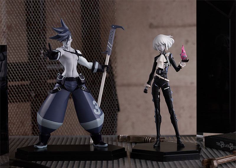 Promare Pop Up Parade PVC Statue Galo Thymos: Monochrome Ver. 18cm - Scale Statue - Good Smile Company - Hobby Figures UK