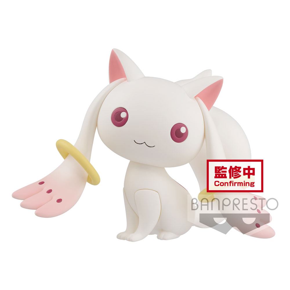 Puella Magi Madoka Magica 10th Anniversary Fluffy Puffy Mini Figure Kyubey 7cm - Mini Figures - Banpresto - Hobby Figures UK