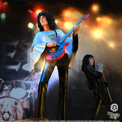 Queen Rock Iconz Statue Brian May II (Sheer Heart Attack Era) 23cm - Scale Statue - Knucklebonz - Hobby Figures UK