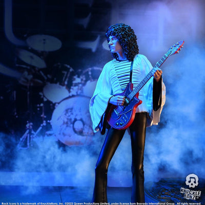 Queen Rock Iconz Statue Brian May II (Sheer Heart Attack Era) 23cm - Scale Statue - Knucklebonz - Hobby Figures UK