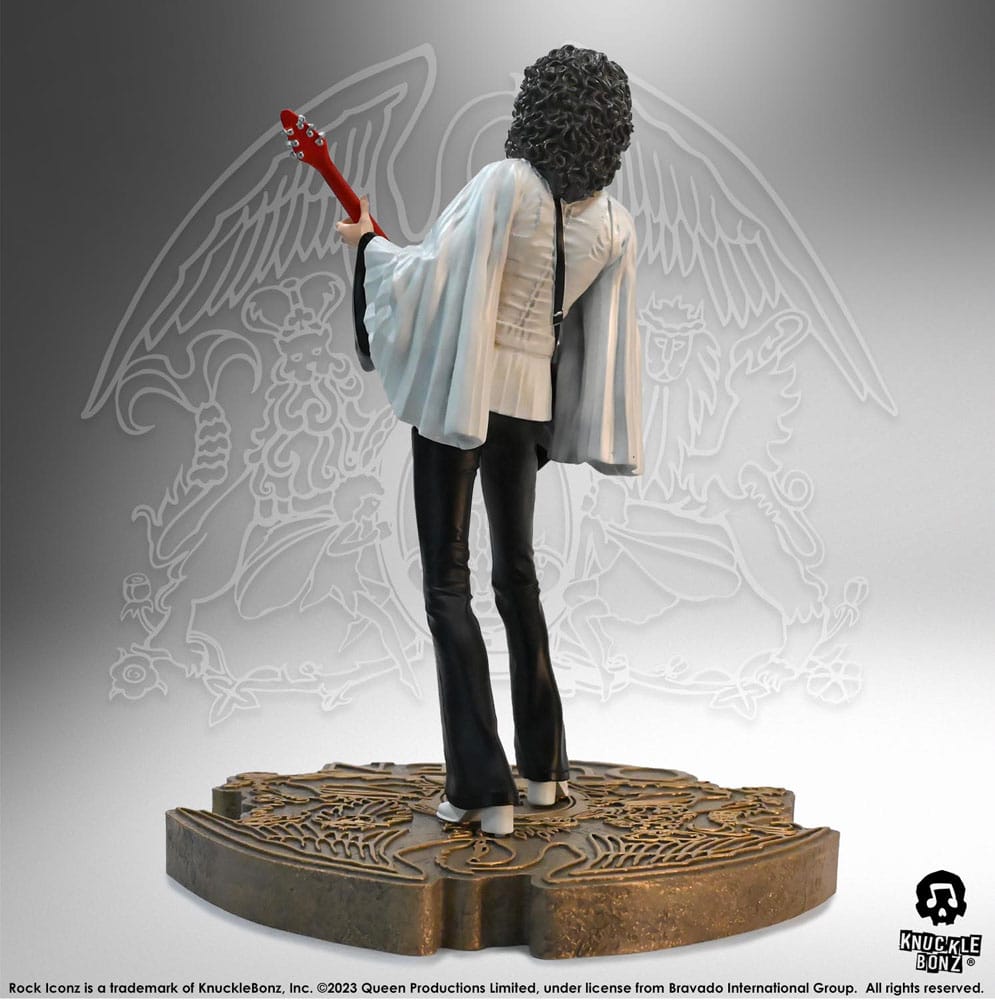 Queen Rock Iconz Statue Brian May II (Sheer Heart Attack Era) 23cm - Scale Statue - Knucklebonz - Hobby Figures UK