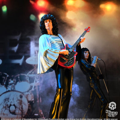 Queen Rock Iconz Statue Brian May II (Sheer Heart Attack Era) 23cm - Scale Statue - Knucklebonz - Hobby Figures UK