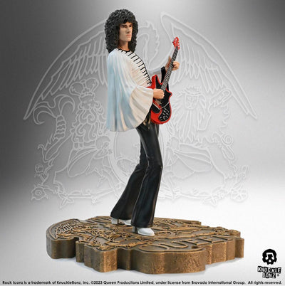 Queen Rock Iconz Statue Brian May II (Sheer Heart Attack Era) 23cm - Scale Statue - Knucklebonz - Hobby Figures UK
