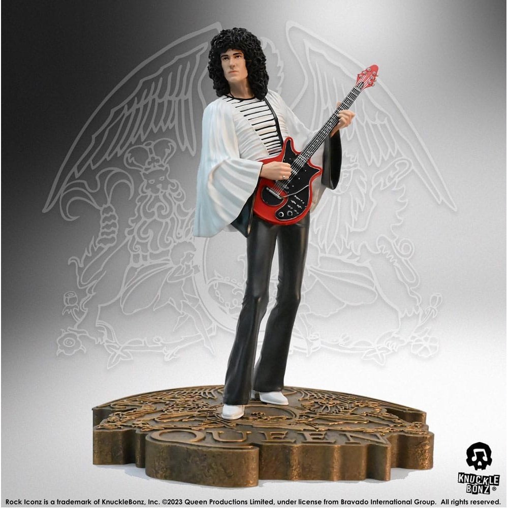 Queen Rock Iconz Statue Brian May II (Sheer Heart Attack Era) 23cm - Scale Statue - Knucklebonz - Hobby Figures UK