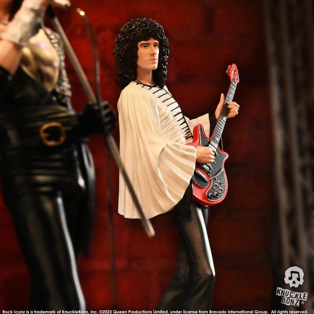 Queen Rock Iconz Statue Brian May II (Sheer Heart Attack Era) 23cm - Scale Statue - Knucklebonz - Hobby Figures UK