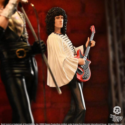 Queen Rock Iconz Statue Brian May II (Sheer Heart Attack Era) 23cm - Scale Statue - Knucklebonz - Hobby Figures UK
