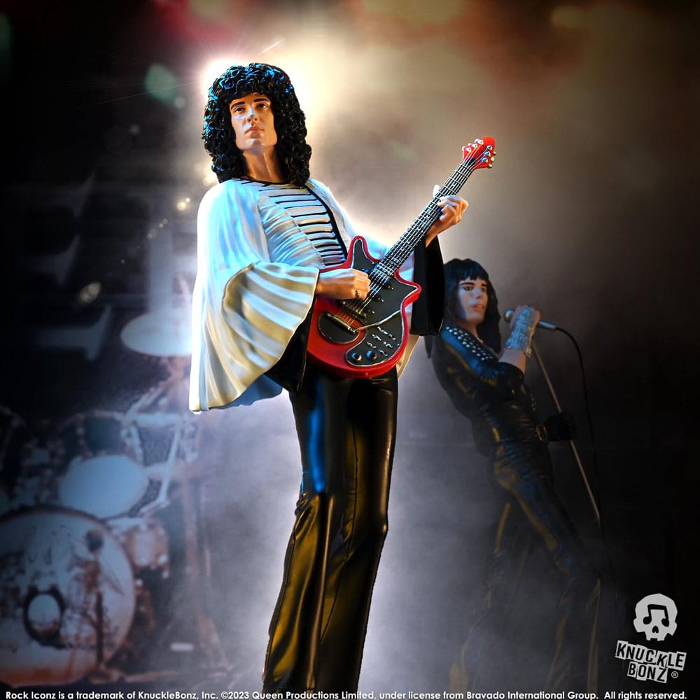 Queen Rock Iconz Statue Brian May II (Sheer Heart Attack Era) 23cm - Scale Statue - Knucklebonz - Hobby Figures UK