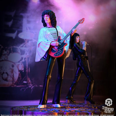 Queen Rock Iconz Statue Brian May II (Sheer Heart Attack Era) 23cm - Scale Statue - Knucklebonz - Hobby Figures UK