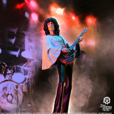 Queen Rock Iconz Statue Brian May II (Sheer Heart Attack Era) 23cm - Scale Statue - Knucklebonz - Hobby Figures UK
