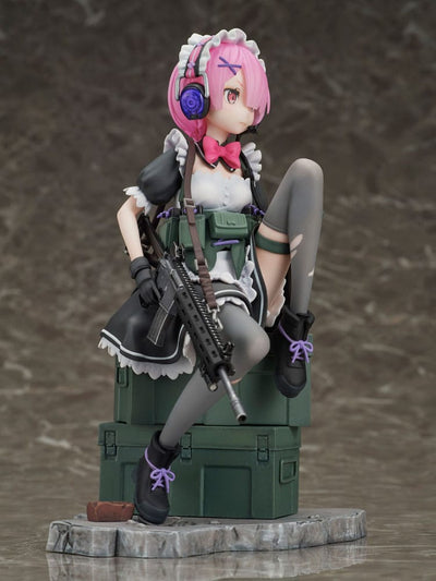 Re:Zero Starting Life in Another World PVC Statue 1/7 Ram Military Ver. 20cm - Scale Statue - Helios - Hobby Figures UK